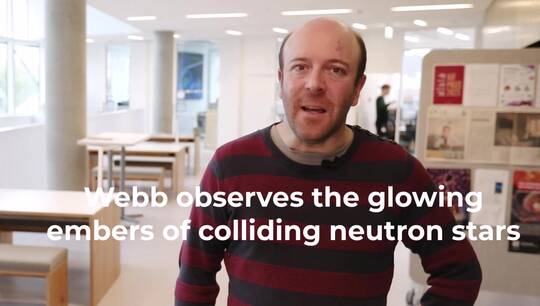 Webb observes the glowing embers of colliding neutron stars