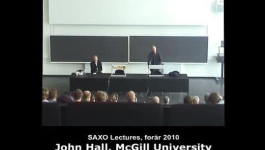 Tiltrædelses forelæsning John Hall