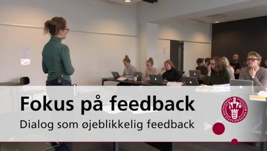 Fokus på Feedback - Dialog som øjeblikkelig feedback