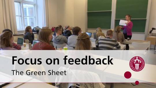 Focus on feedback - The Green Sheet