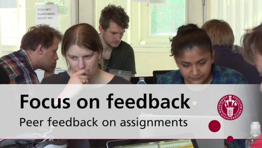 Focus on feedback - Peer feedback on assignments