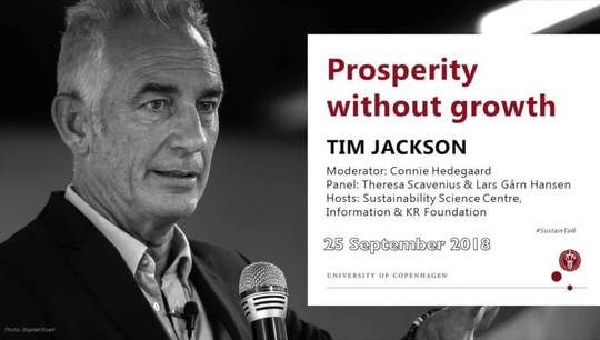 Sustainability Lecture: Prosperity without growth