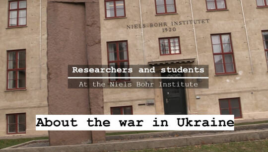 Niels Bohr Institute about the war in Ukraine