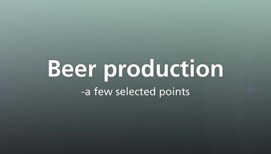 Beer production